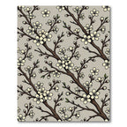 Elegant Cherry Blossom Branch Neutral Rug