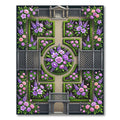 Formal Garden Floral Arrangement Rug