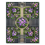 Formal Garden Floral Arrangement Rug