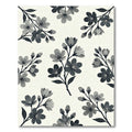 Elegant Monochrome Cherry Blossom Botanical Rug