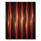 Dark Orange Vertical Stripe Lighting Rug