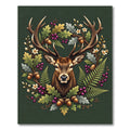 Majestic Forest Elk Oak Foliage Rug