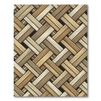 Earthy Neutral Woven Herringbone Rug