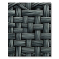 Monochromatic Grayscale Woven Texture Rug
