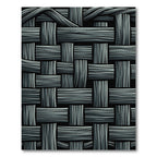 Monochromatic Grayscale Woven Texture Rug