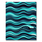 Deep Ocean Wave Swirl Rug