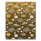 Golden Meadow Wildflower Botanical Farmhouse Rug
