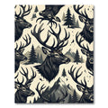 Rustic Black Elk Mountain Forest Rug