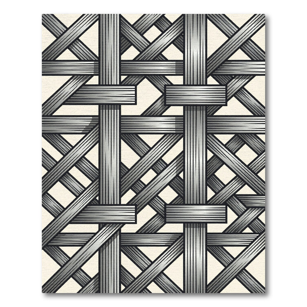 Monochromatic Woven Lattice Intertwine Rug