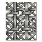 Monochromatic Woven Lattice Intertwine Rug
