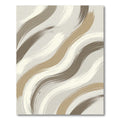 Neutral Abstract Wavy Flowing Brushstroke Wall Art Rug