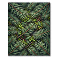 Lush Evergreen Pine Needle Forest Floor Rug