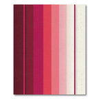 Minimalist Gradient Ruby Striped Art Piece Rug
