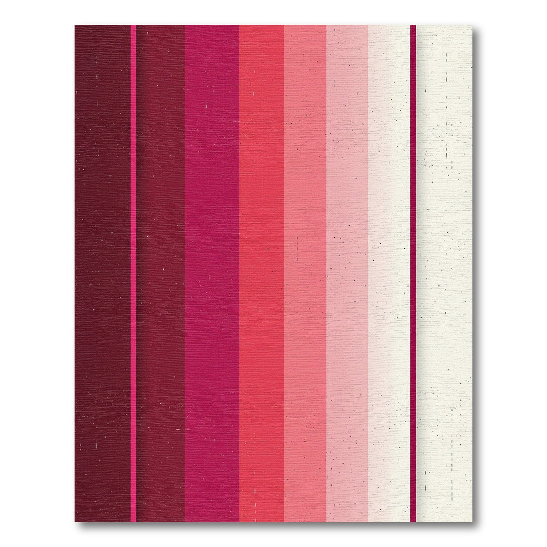 Minimalist Gradient Ruby Striped Art Piece Rug