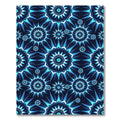 Celestial Blue Geometric Star Burst Rug