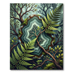 Forest Agate With Fern Branches Rug