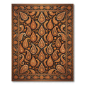 Amber Paisley Ornate Floral Scroll Rug