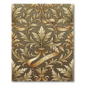 Ornate Gold Acanthus Leaf Scroll Rug