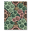 Organic Sage and Muted Earth Bubble Rug