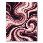 Rose Gold Swirl Abstract Rug