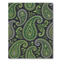 Elegant Olive and Slate Green Paisley Rug
