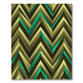 Emerald Green Chevron Geometric Rug