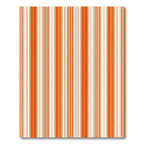Warm Orange And Cream Striped Rug