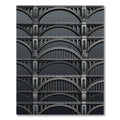 Architectural Arches Monochromatic Bridge Pattern Rug