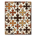 Rich Earth Tone Cross Medallion Rug