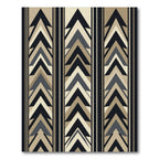 Geometric Chevron Stripe Neutral Rug