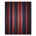 Deep Blue Red Stripe Composition Rug