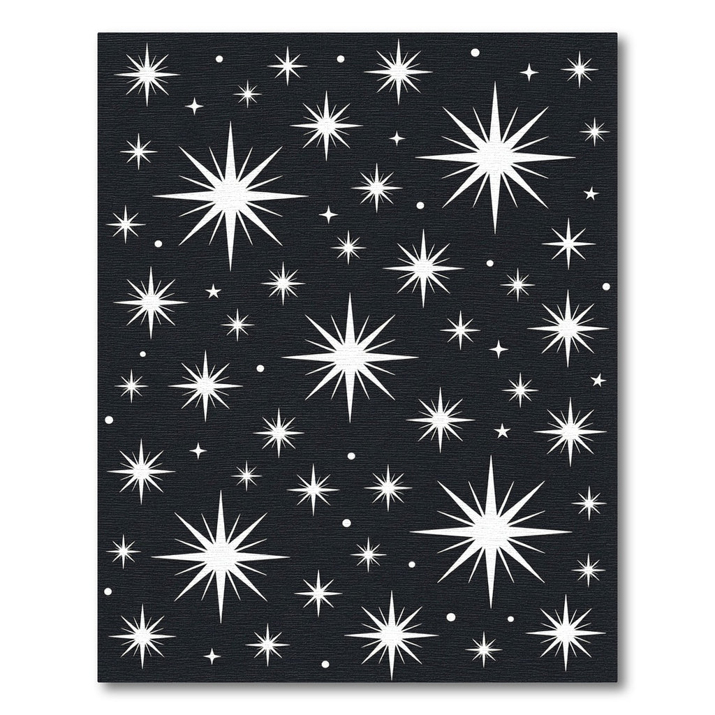 Mid Century White Starburst Collection Rug