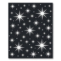 Mid Century White Starburst Collection Rug