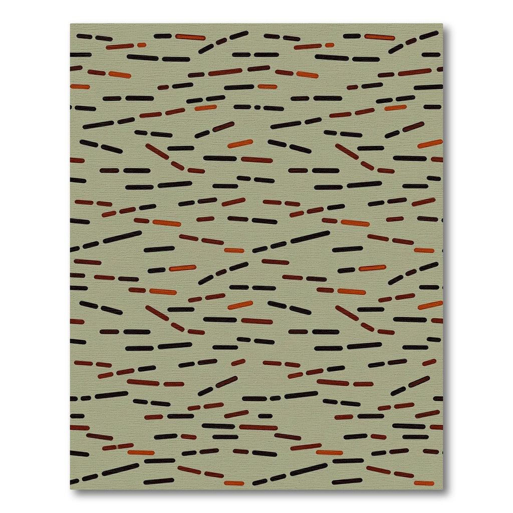 Jumbled Stripes Ochre Brown Rug