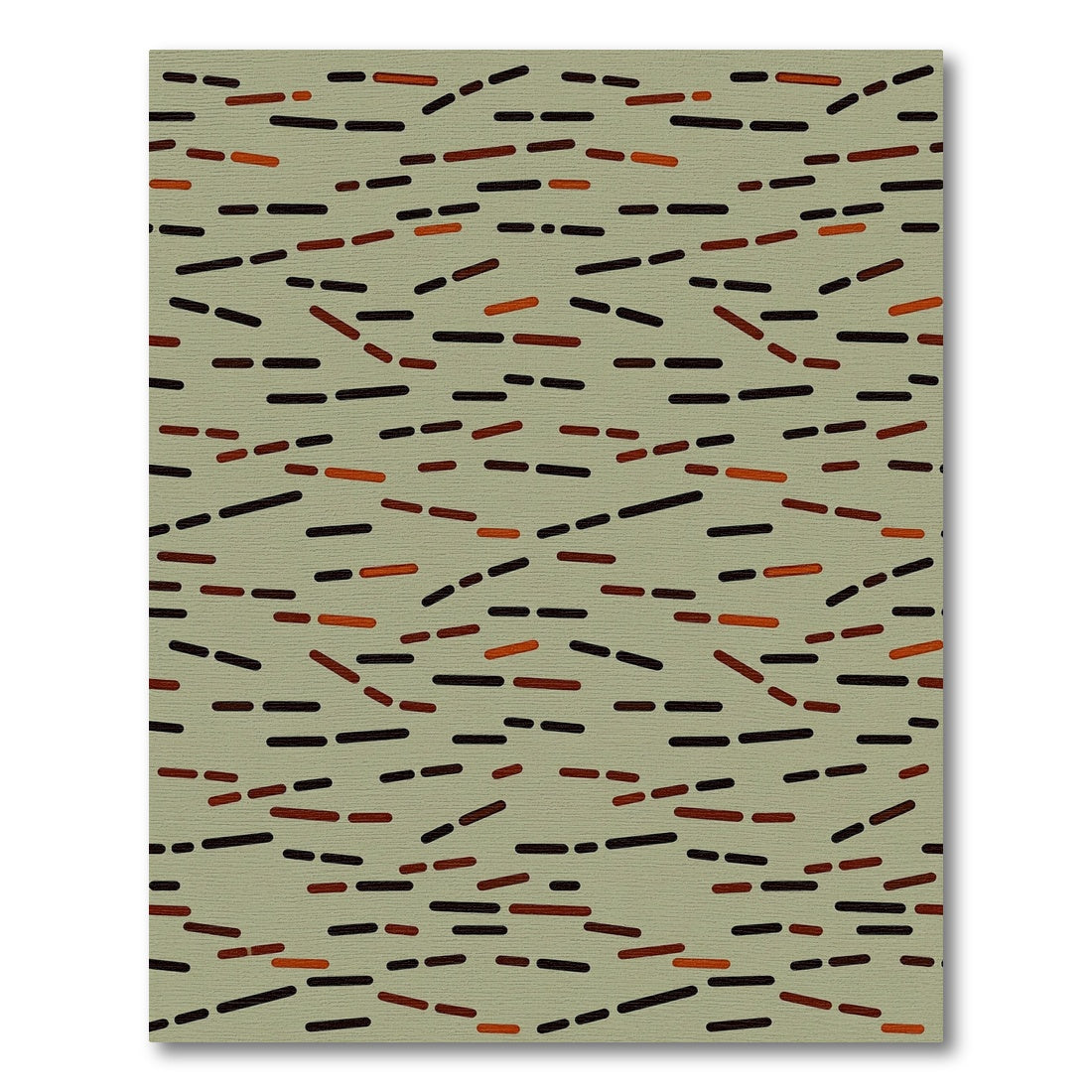 Jumbled Stripes Ochre Brown Rug