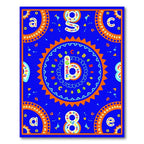 Colorful Alphabet Circles and Numbers Rug