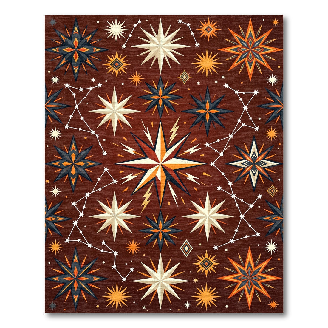 Cosmic Star Chart Medallion Rug