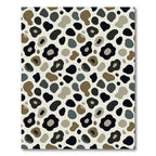 Neutral Taupe Leopard Spots Rug