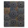 Intricate Starburst Geometric Mosaic Tiles Rug