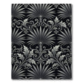 Ornate Silver Acanthus Scroll Rug