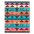 Vibrant Southwest Eagle Watermelon Hourglass Rug