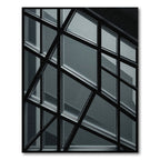 Monochromatic Geometric Glazed Facade Rug