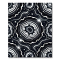 Black Agate Crystal Slice Sparkle Rug