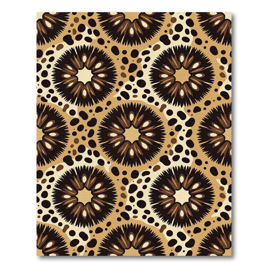 Earthy Bloom Spotted Sunburst Rug