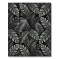 Monochromatic Tropical Leaf Collage Rug