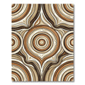 Earthy Concentric Swirls Pattern Rug