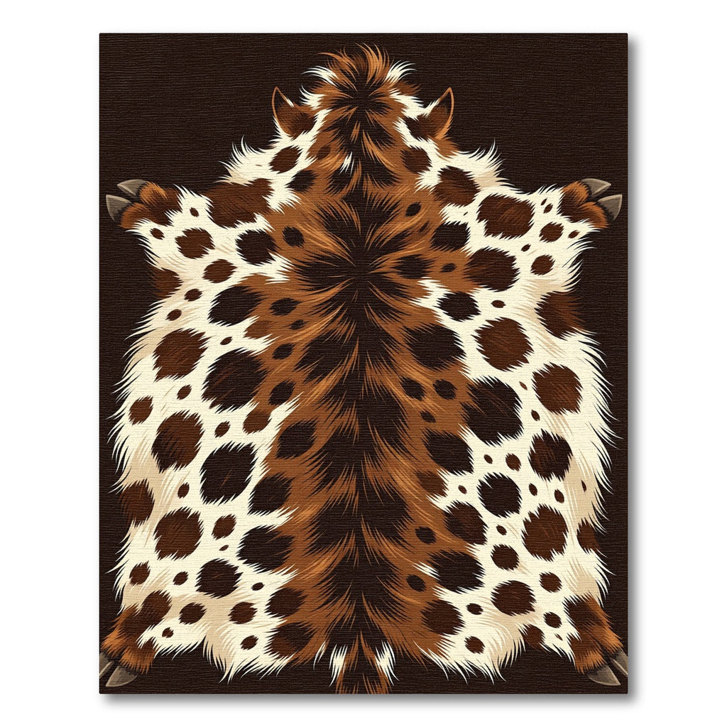 Faux Leopard Hide Spotted Animal Pelt Rug