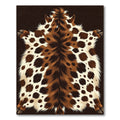 Faux Leopard Hide Spotted Animal Pelt Rug