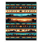 Southwest Desert Landscape Lightning Rug
