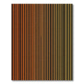 Sunset Orange Yellow Vertical Stripes Rug